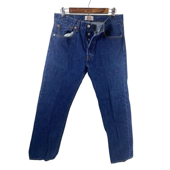 Levi's Other - Levis 501 Jeans Size 32x30 Mens Fly Button Medium Wash Denim Y2K 2000s Vintage